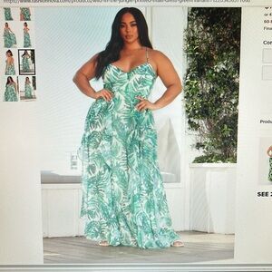 Wild in the jungle printed maxi dress